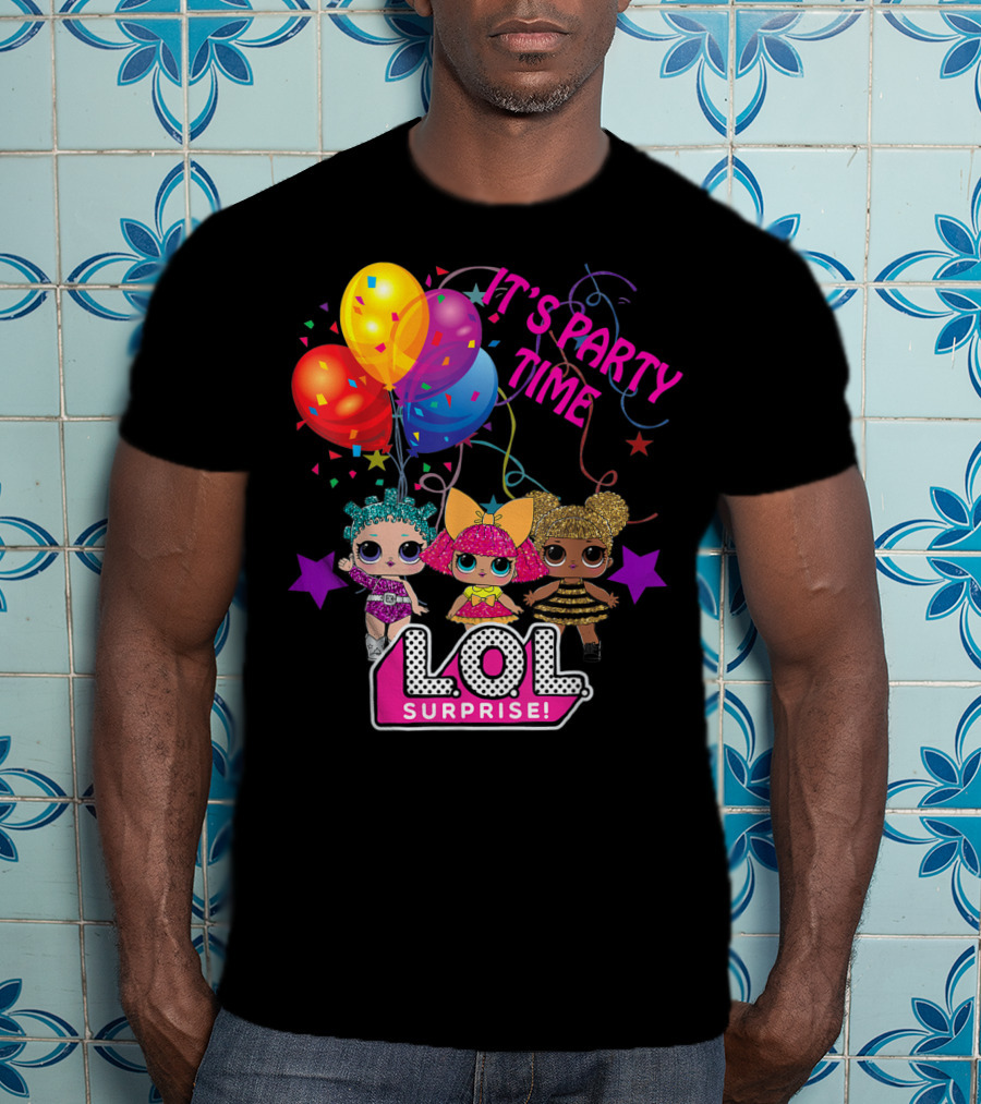 LOL Surprise It's Party Time Balloons And Characters T-Shirt
