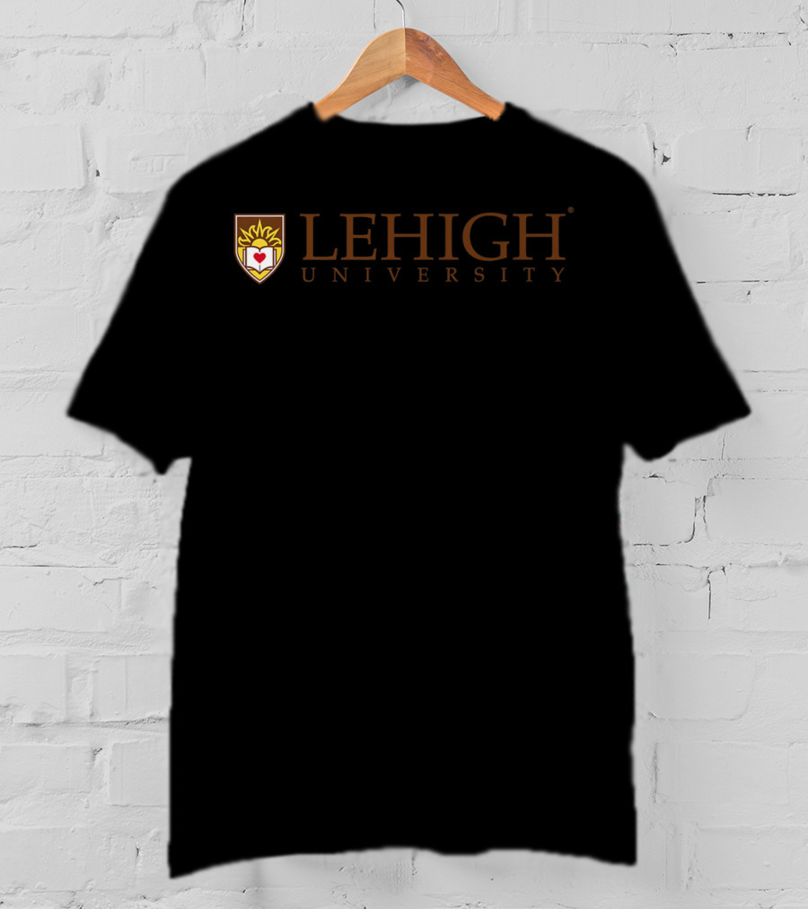 Lehigh University Logo With Shield Emblem And Mountain Hawks Ncaa Pplhu01 T-Shirt