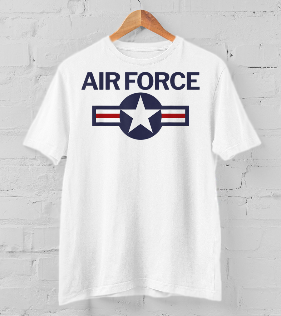 Air Force Vintage Roundel Blue Star Emblem T-Shirt