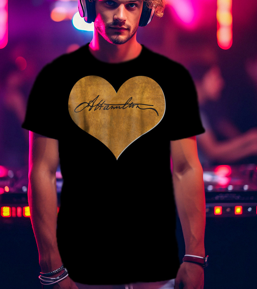 Alexander Hamilton Heart Signature T-Shirt