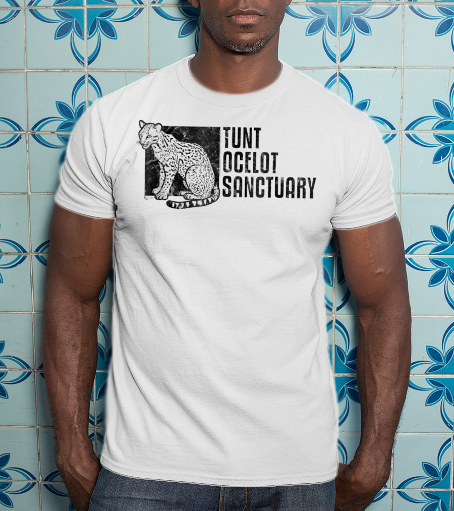 Archer Tunt Ocelot Sanctuary Spotted Cat T-Shirt