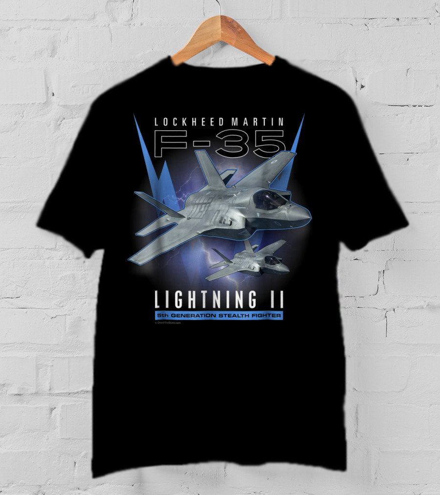 Lockheed Martin F-35 Lightning II 5th Generation Stealth Fighter T-Shirt