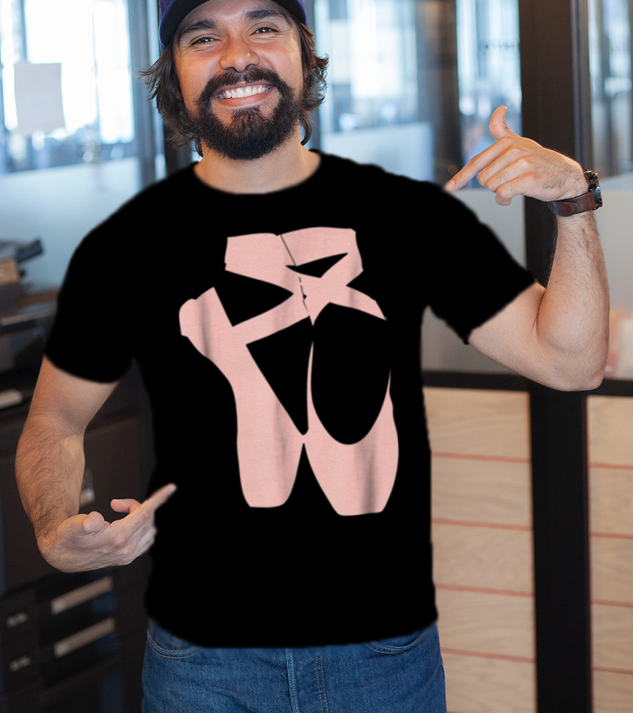 Ballet Dancer Pointe Shoe Ballerina Dancing Barre T-Shirt