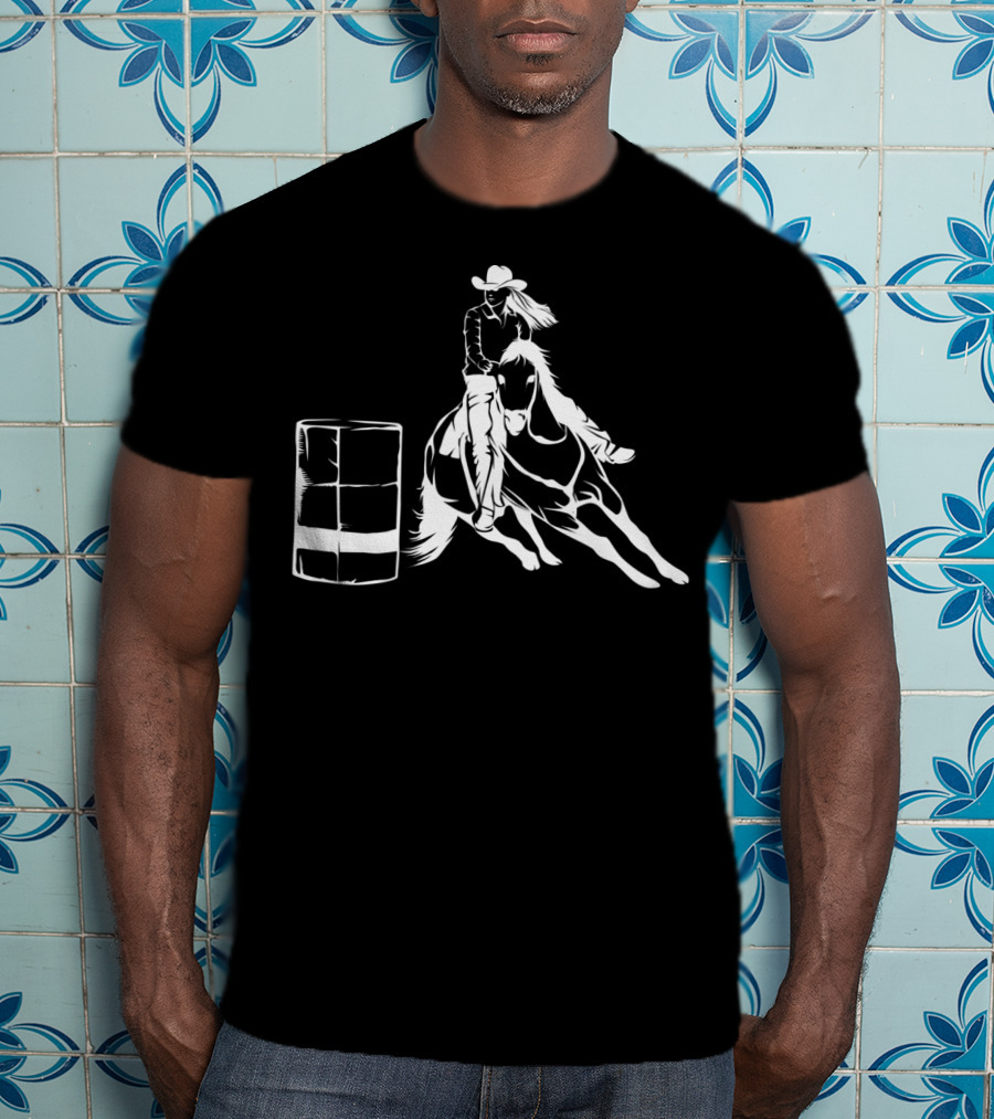 Barrel Racing Rodeo Horse Lovers T-Shirt