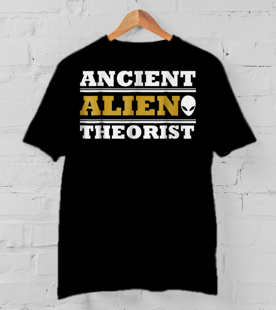 Ancient Alien Theorist Alien Head Space Exploration Day T-Shirt