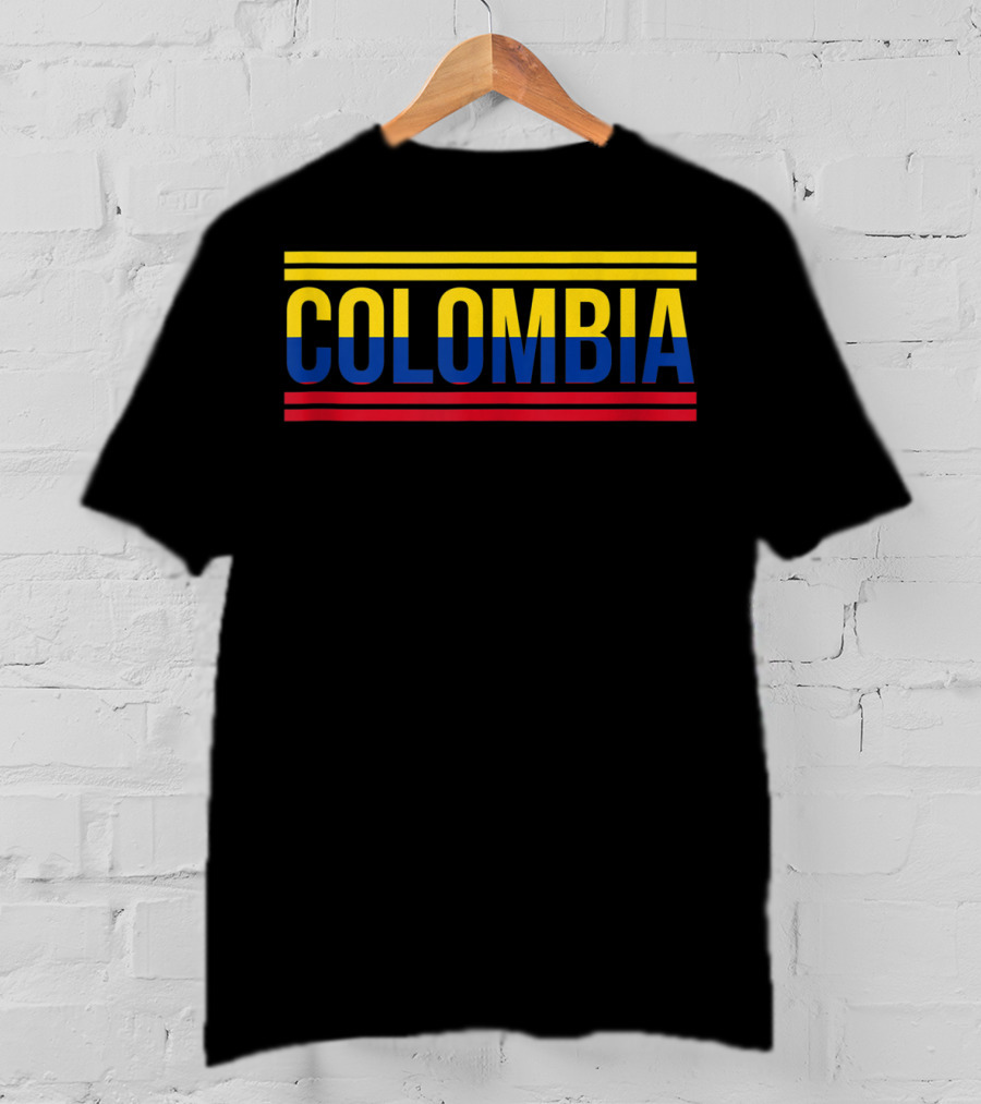 Colombia Colombian Flag Soccer Football Sport T-Shirt