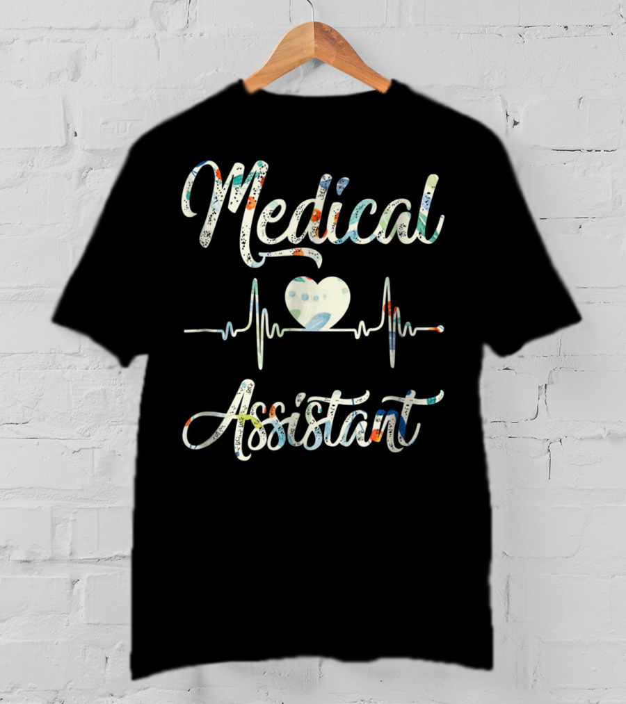 Medical Assistant Heart EKG T-Shirt