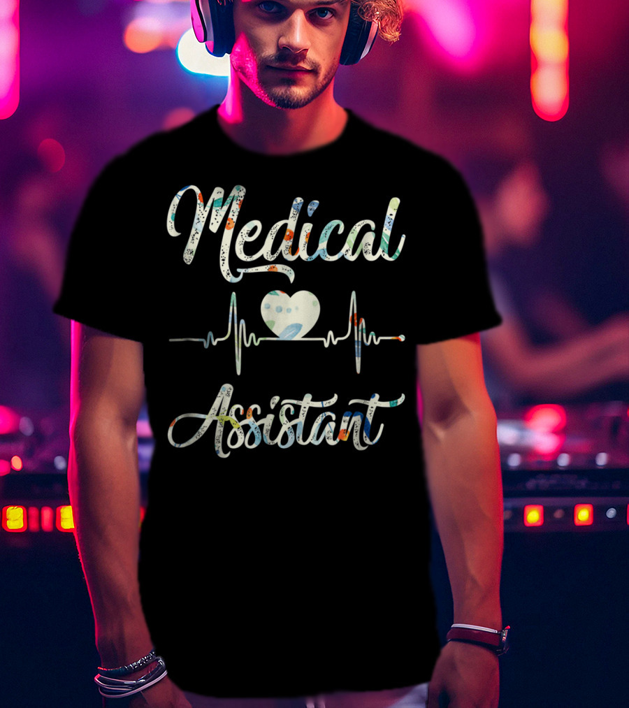 Medical Assistant Heart EKG T-Shirt