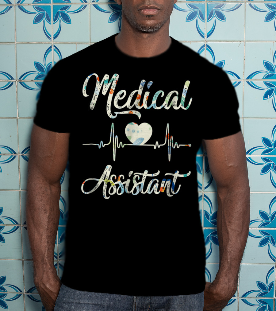 Medical Assistant Heart EKG T-Shirt