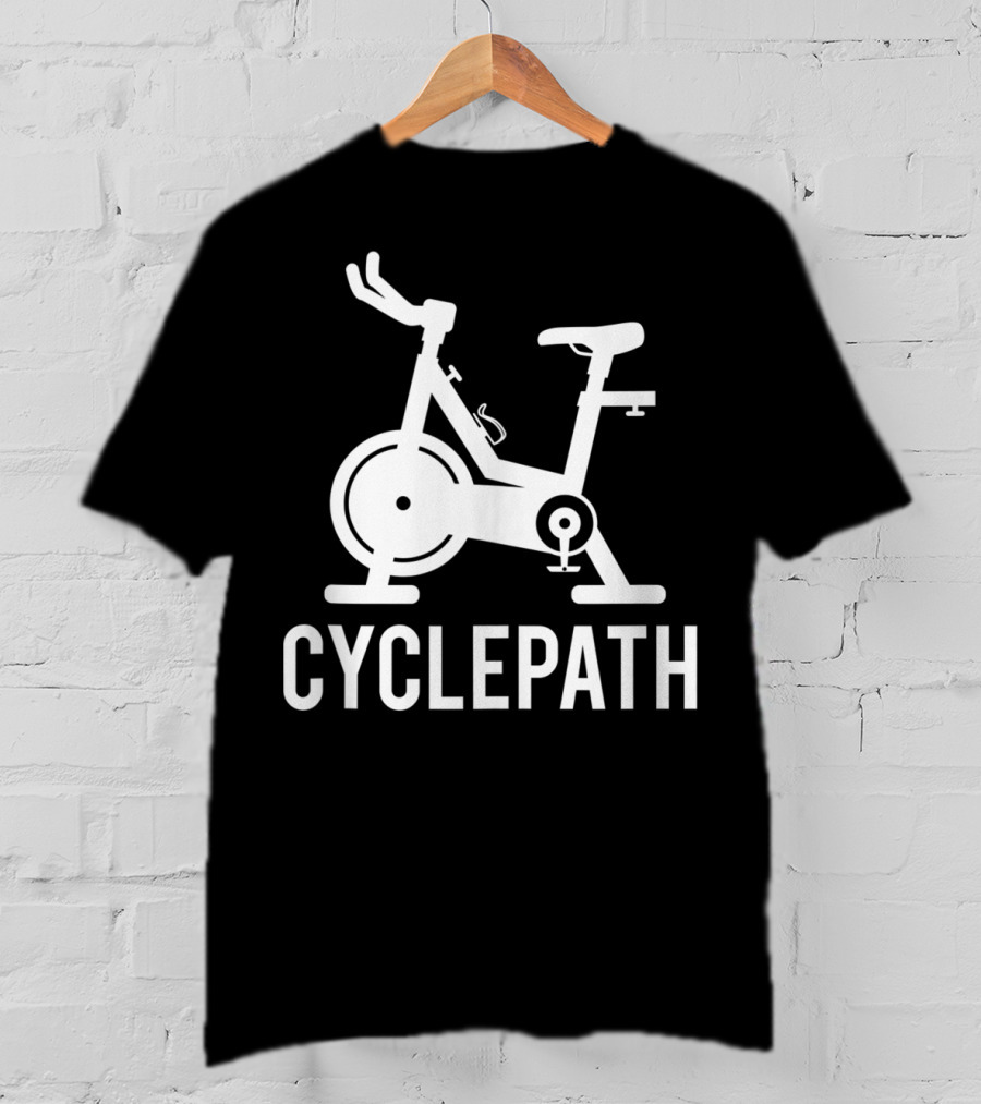 Cyclepath Spin Funny Workout Gym Spinning Class Pun T-Shirt