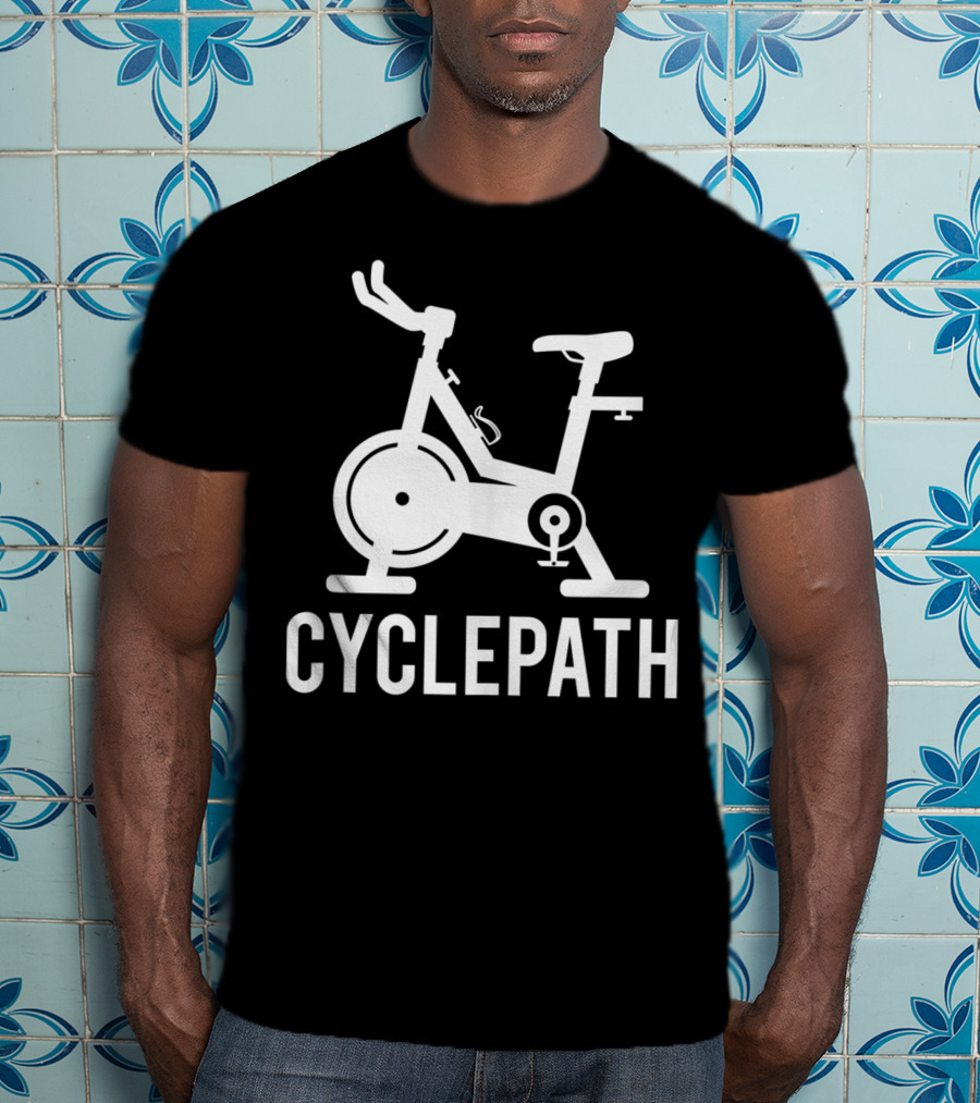Cyclepath Spin Funny Workout Gym Spinning Class Pun T-Shirt