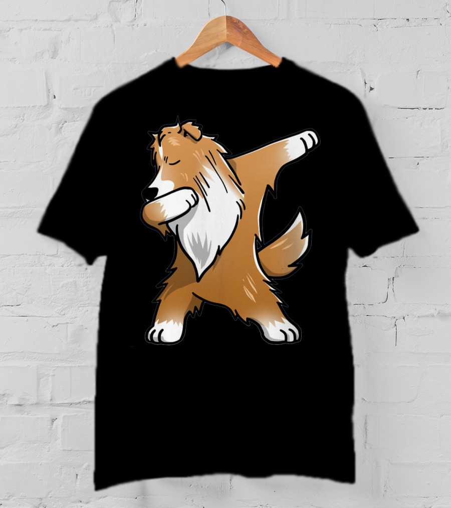 Shetland Sheepdog Sheltie Dabbing Dab Pose T-Shirt