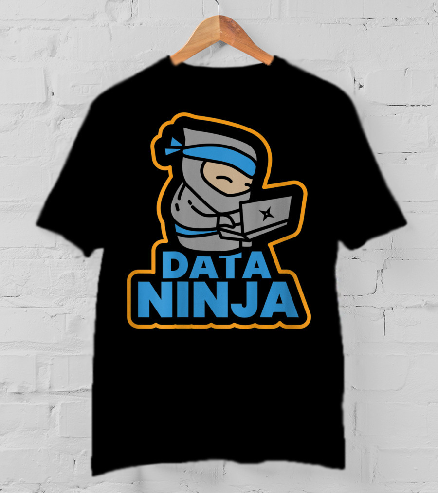 Data Ninja BI Database SQL Critical Thinking T-Shirt