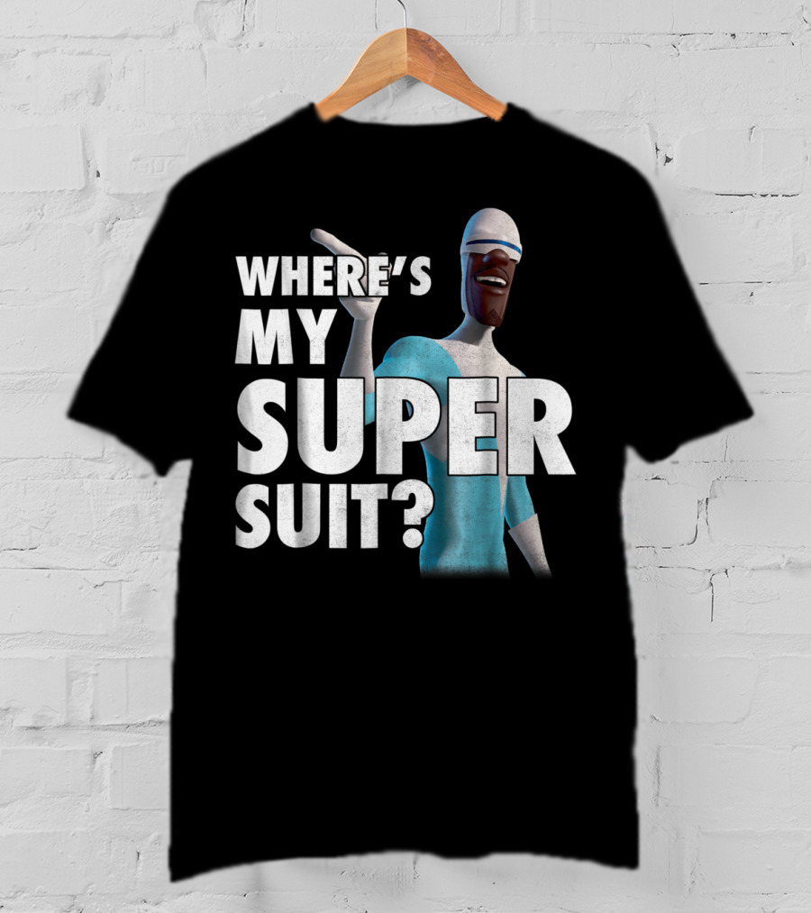Disney Pixar Incredibles Frozone Where's My Super Suit? T-Shirt