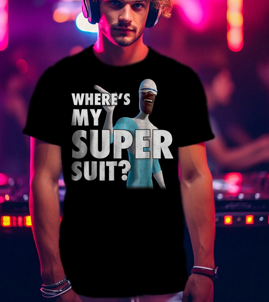 Disney Pixar Incredibles Frozone Where's My Super Suit? T-Shirt