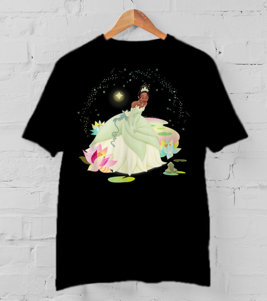 Disney Princess And The Frog Tiana Magical Bayou Scene T-Shirt