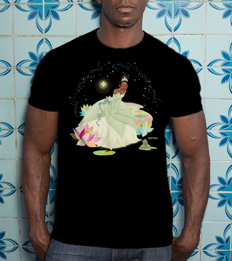Disney Princess And The Frog Tiana Magical Bayou Scene T-Shirt