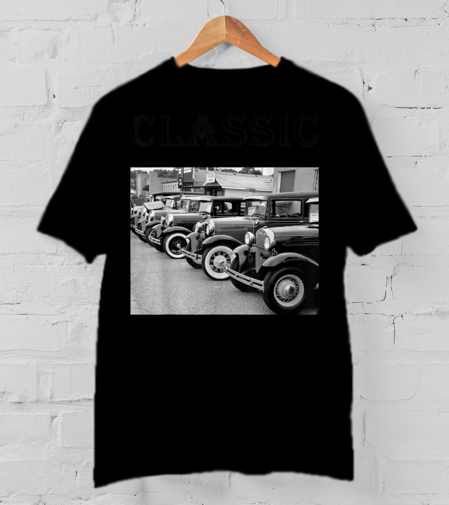 Father's Day Antique Classic Car Lineup T-Shirt