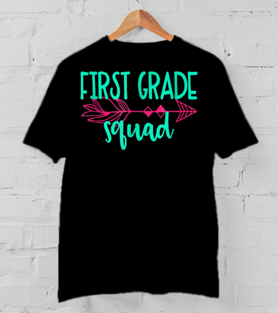 First Grade Squad Arrow Teacher Appreciation T-Shirt