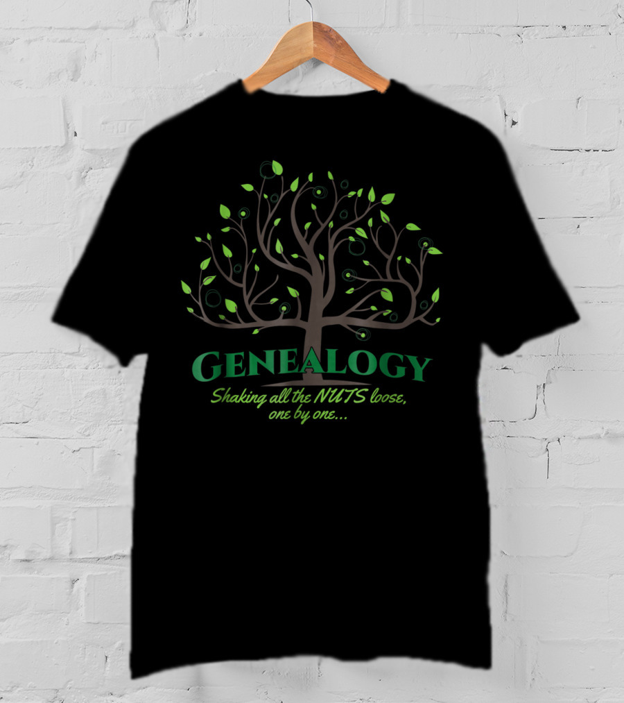 Genealogy Shaking All The Nuts Loose Family Tree T-Shirt