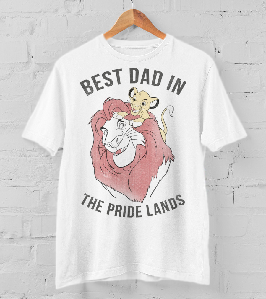 Best Dad In The Pride Lands Disney Lion King Simba Mufasa T-Shirt
