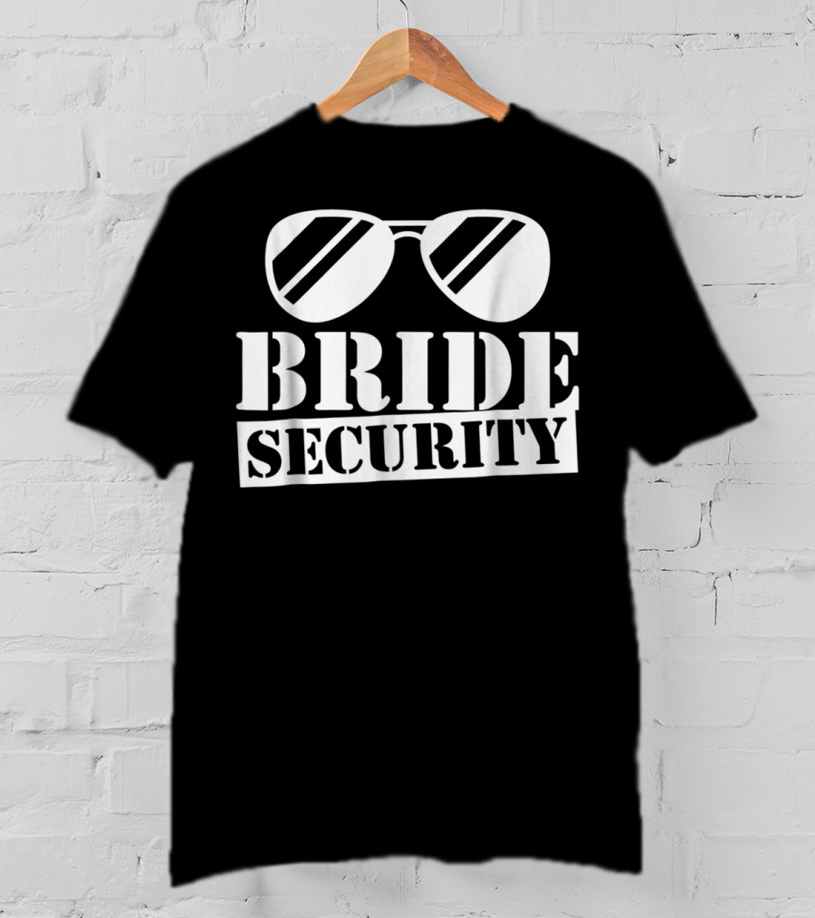 Bride Security Funny Kids Son Daughter Sunglasses T-Shirt