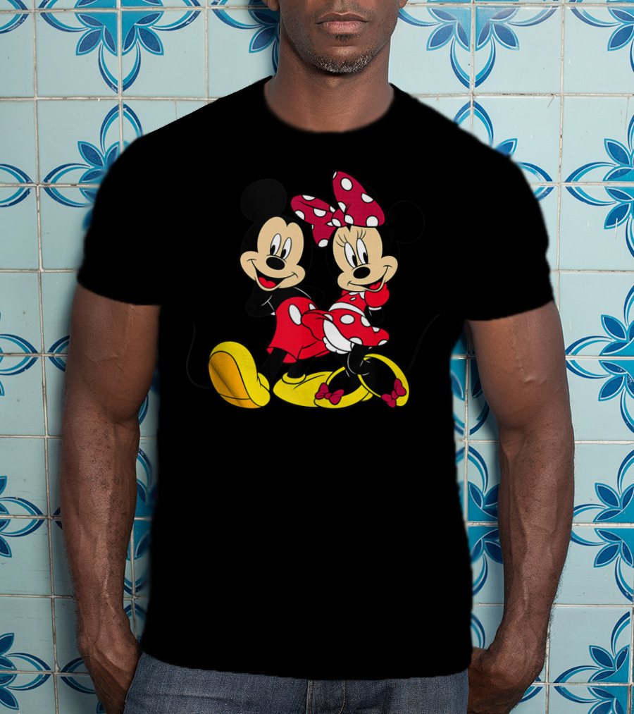 Disney Big Mickey Mouse And Minnie Mouse Classic T-Shirt