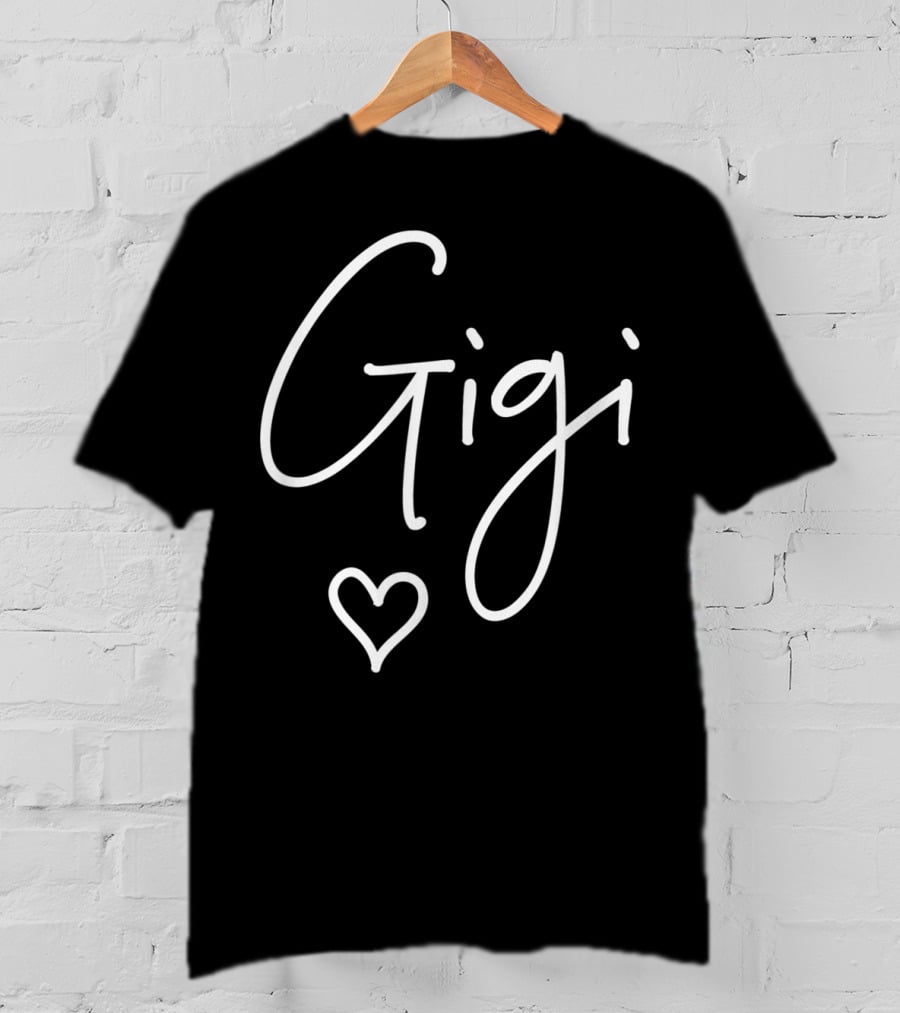 Gigi Mother's Day Grandma Heart T-Shirt