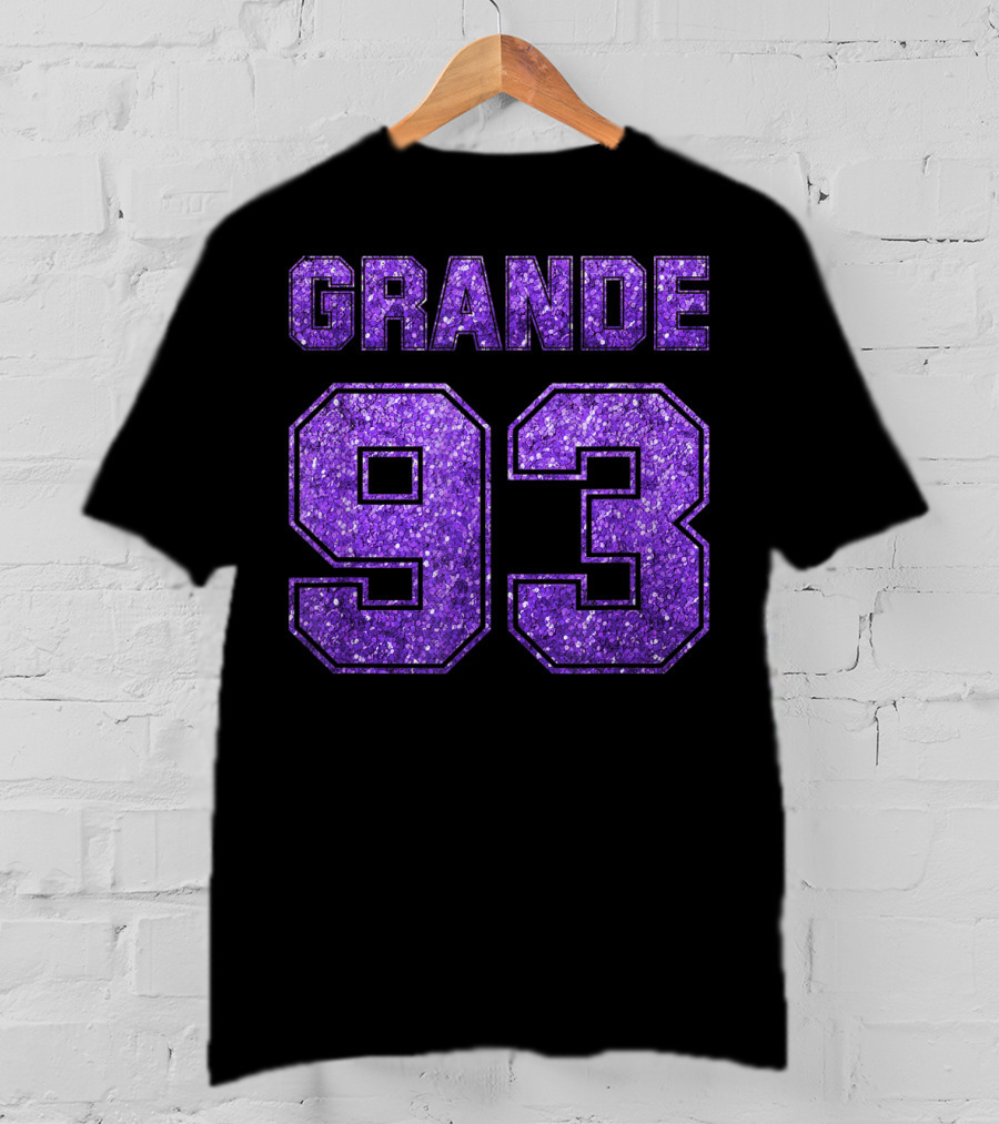 Grande 93 Purple Glitter Deluxe T-Shirt