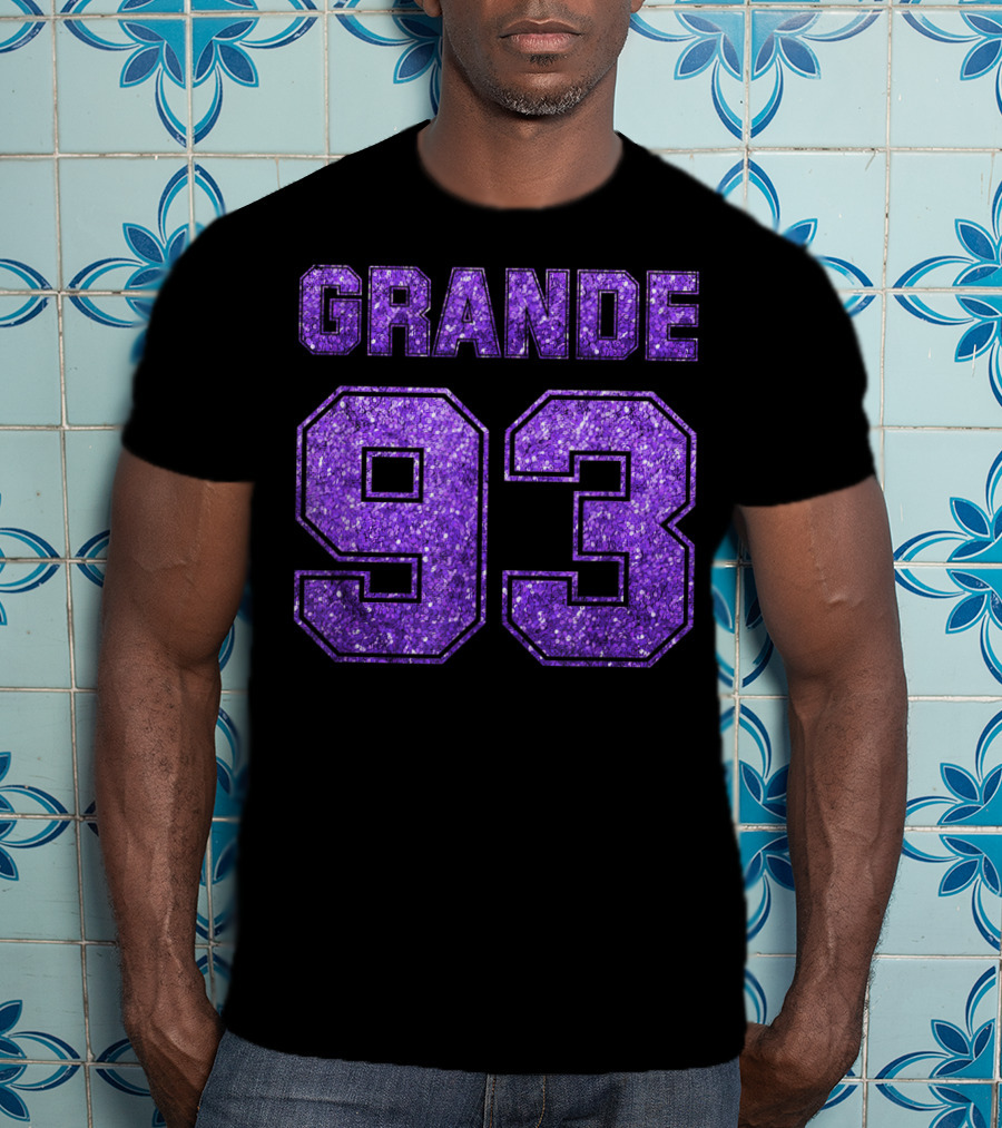 Grande 93 Purple Glitter Deluxe T-Shirt