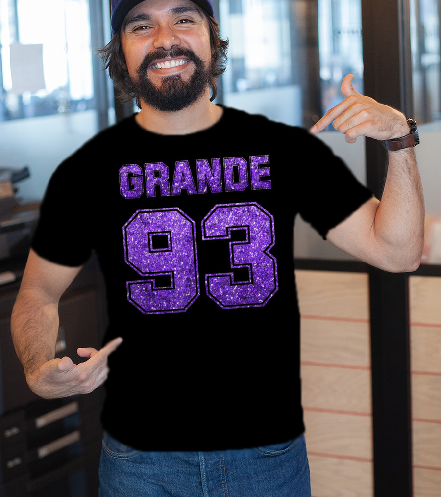 Grande 93 Purple Glitter Deluxe T-Shirt