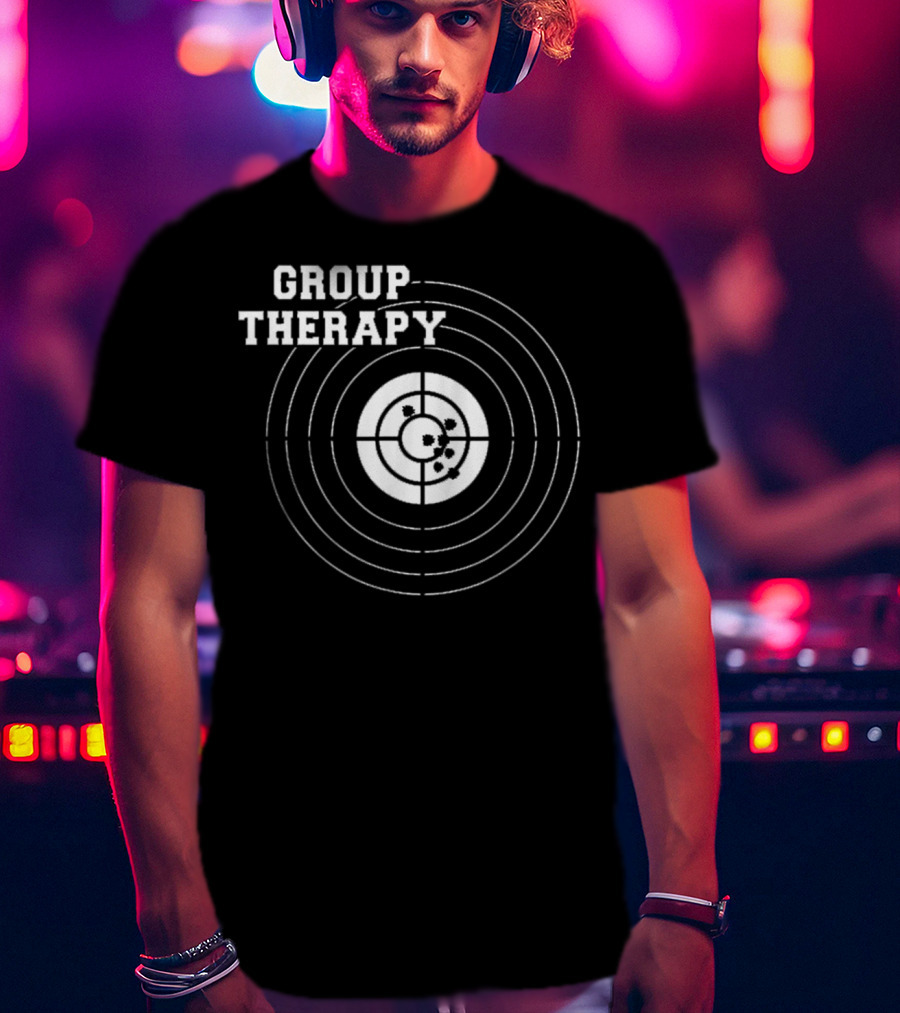 Group Therapy Target Shooting American Gun Rights T-Shirt
