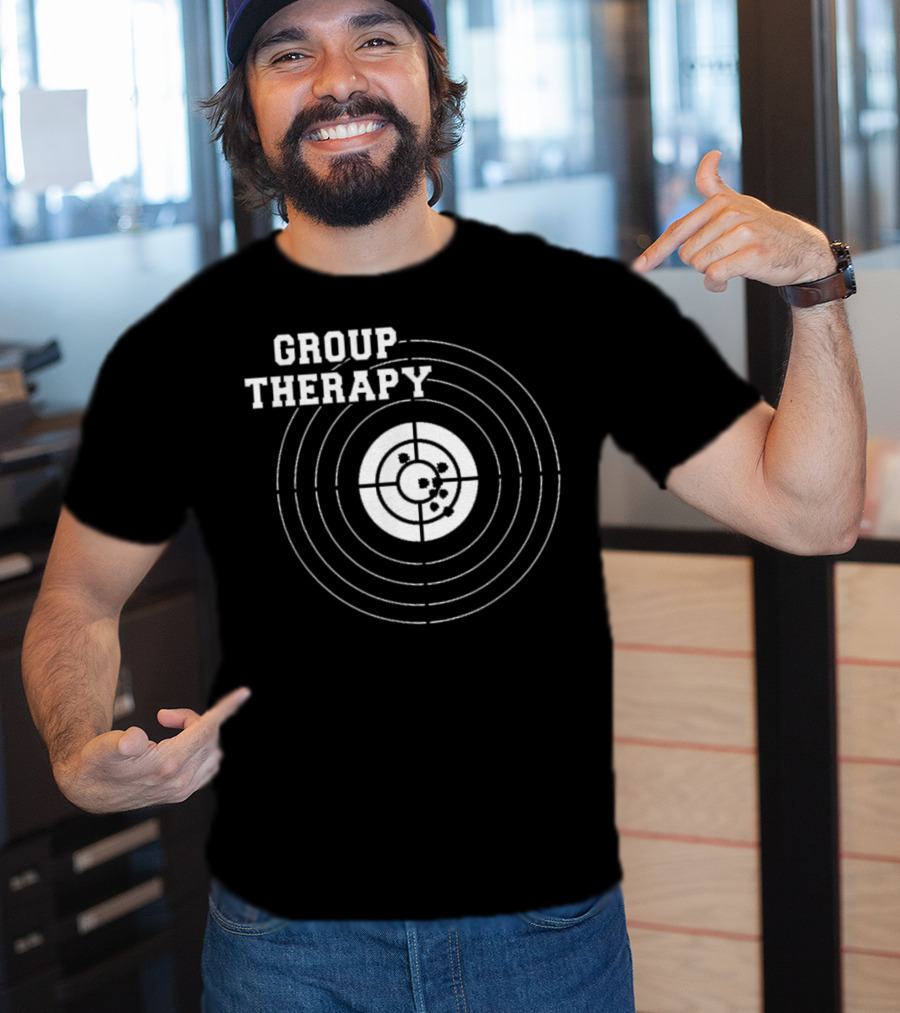 Group Therapy Target Shooting American Gun Rights T-Shirt
