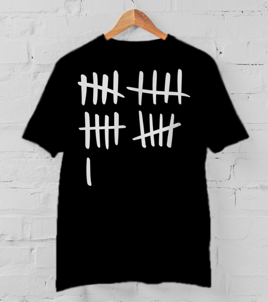 It's My 21St Birthdy Tally Marks 21St Birthday Celebration Counting Lines T-Shirt