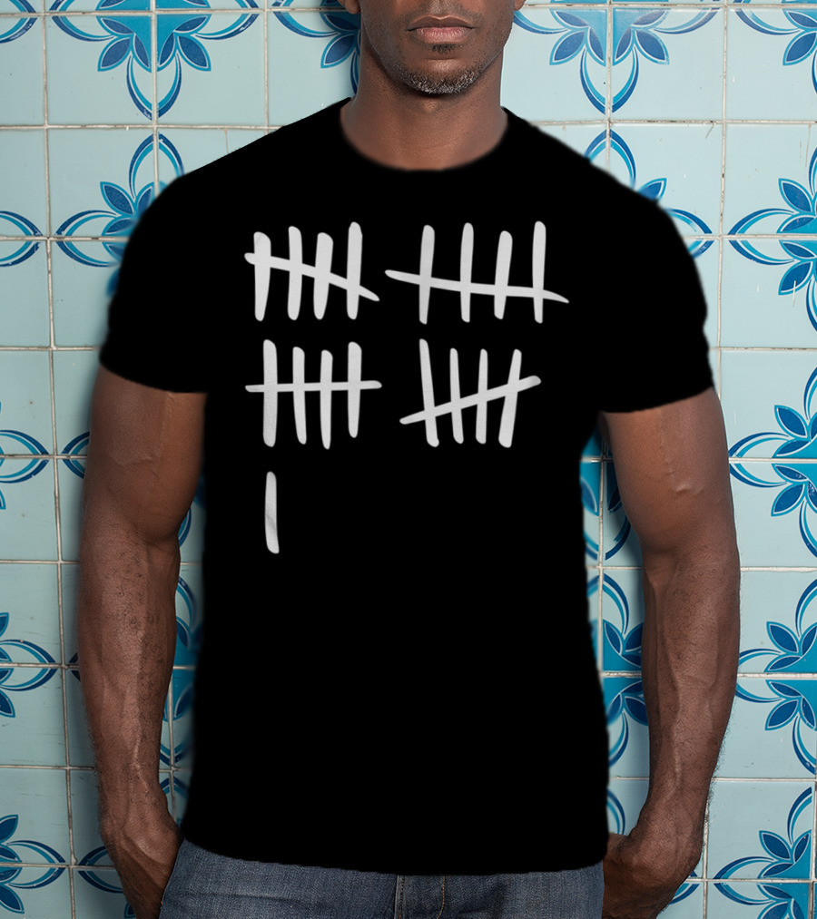 It's My 21St Birthdy Tally Marks 21St Birthday Celebration Counting Lines T-Shirt