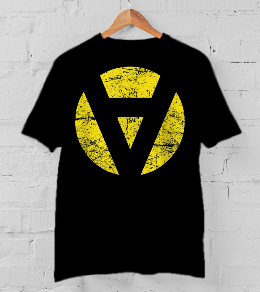 AnCap Libertarian Voluntarism Distressed Yellow T-Shirt