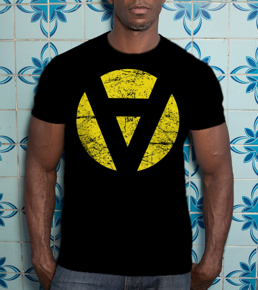 AnCap Libertarian Voluntarism Distressed Yellow T-Shirt