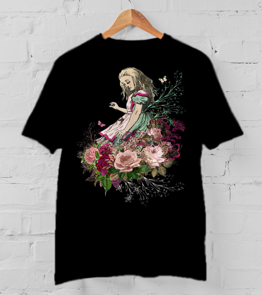 Alice In Wonderland Floral Bouquet T-Shirt