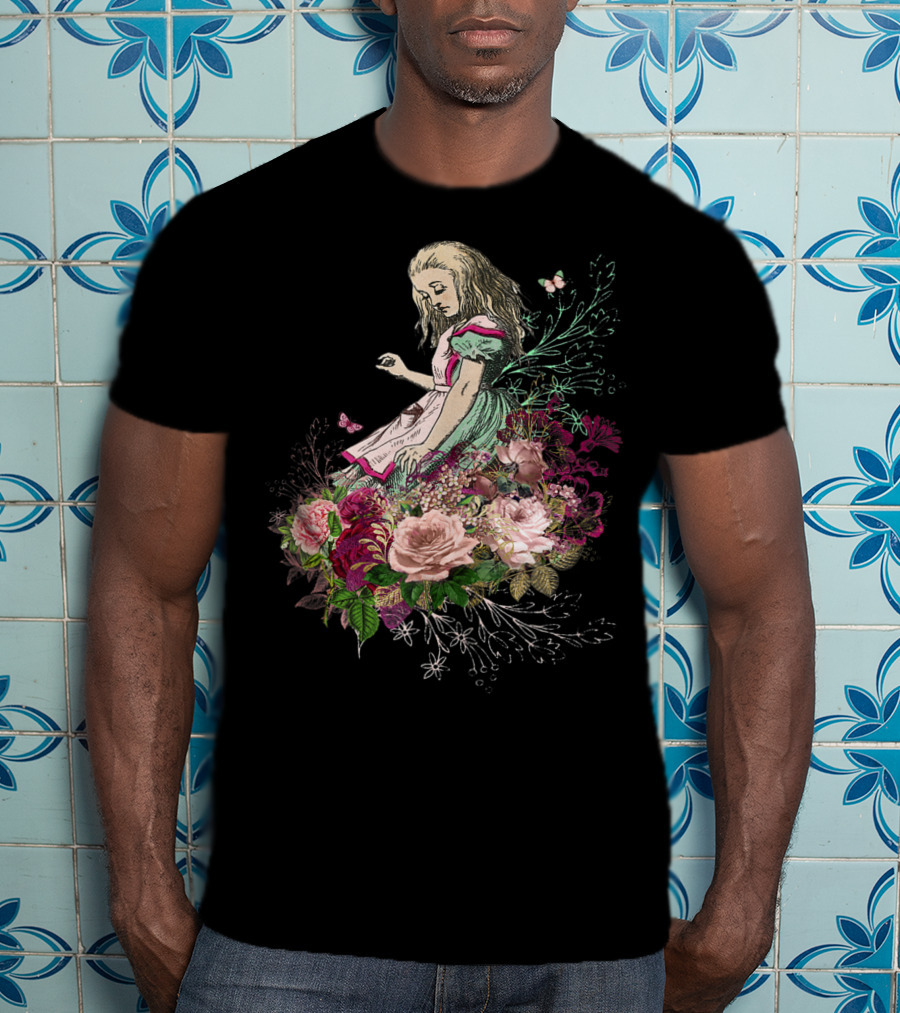 Alice In Wonderland Floral Bouquet T-Shirt