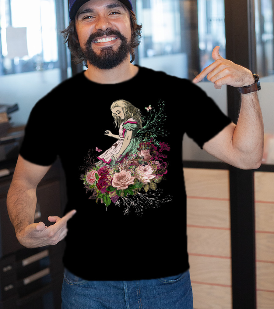 Alice In Wonderland Floral Bouquet T-Shirt