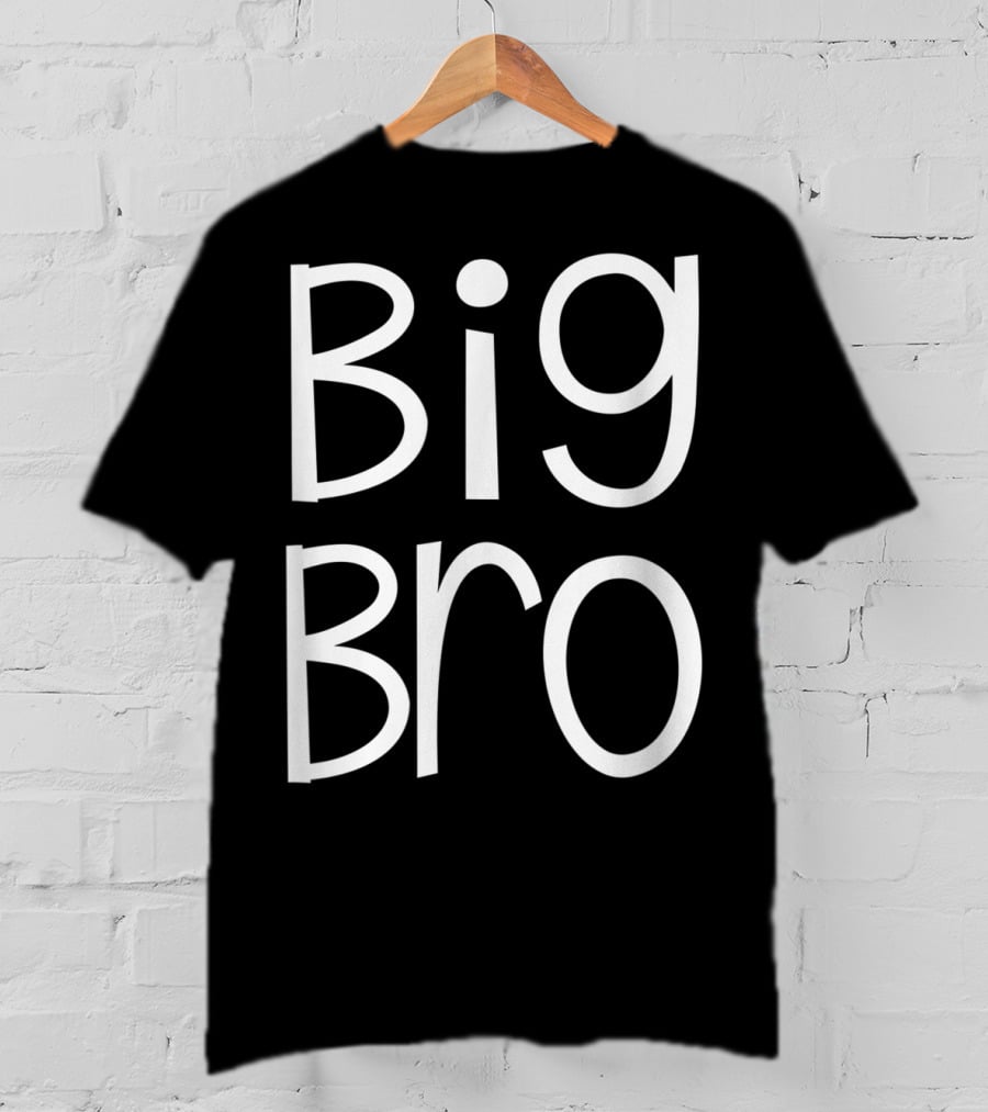 Big Bro Kids Older Brother Boys Siblings Day T-Shirt