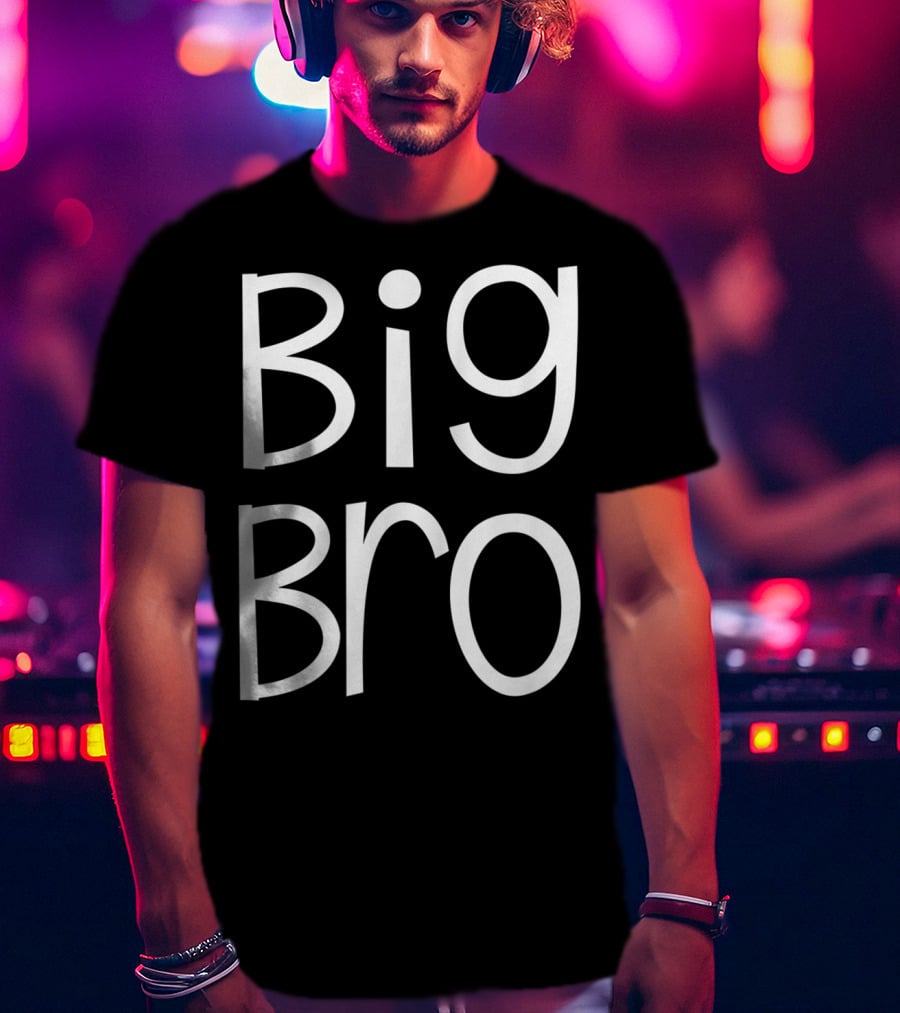Big Bro Kids Older Brother Boys Siblings Day T-Shirt