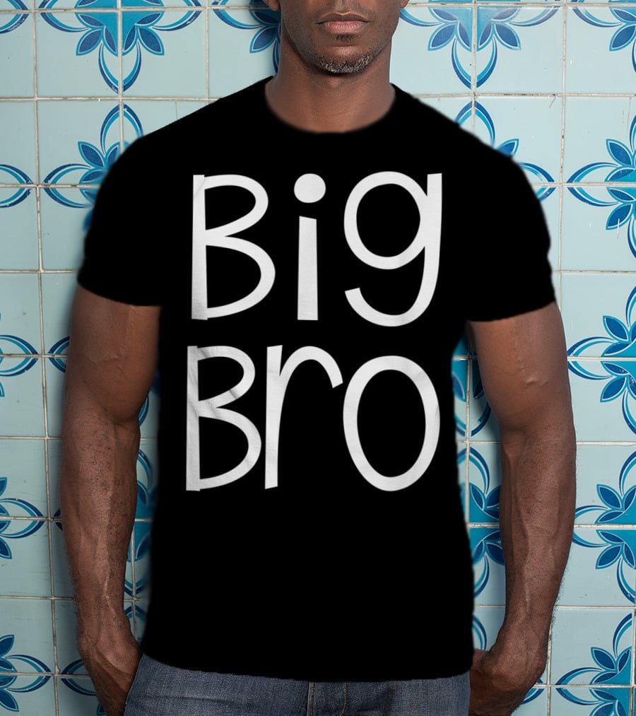 Big Bro Kids Older Brother Boys Siblings Day T-Shirt