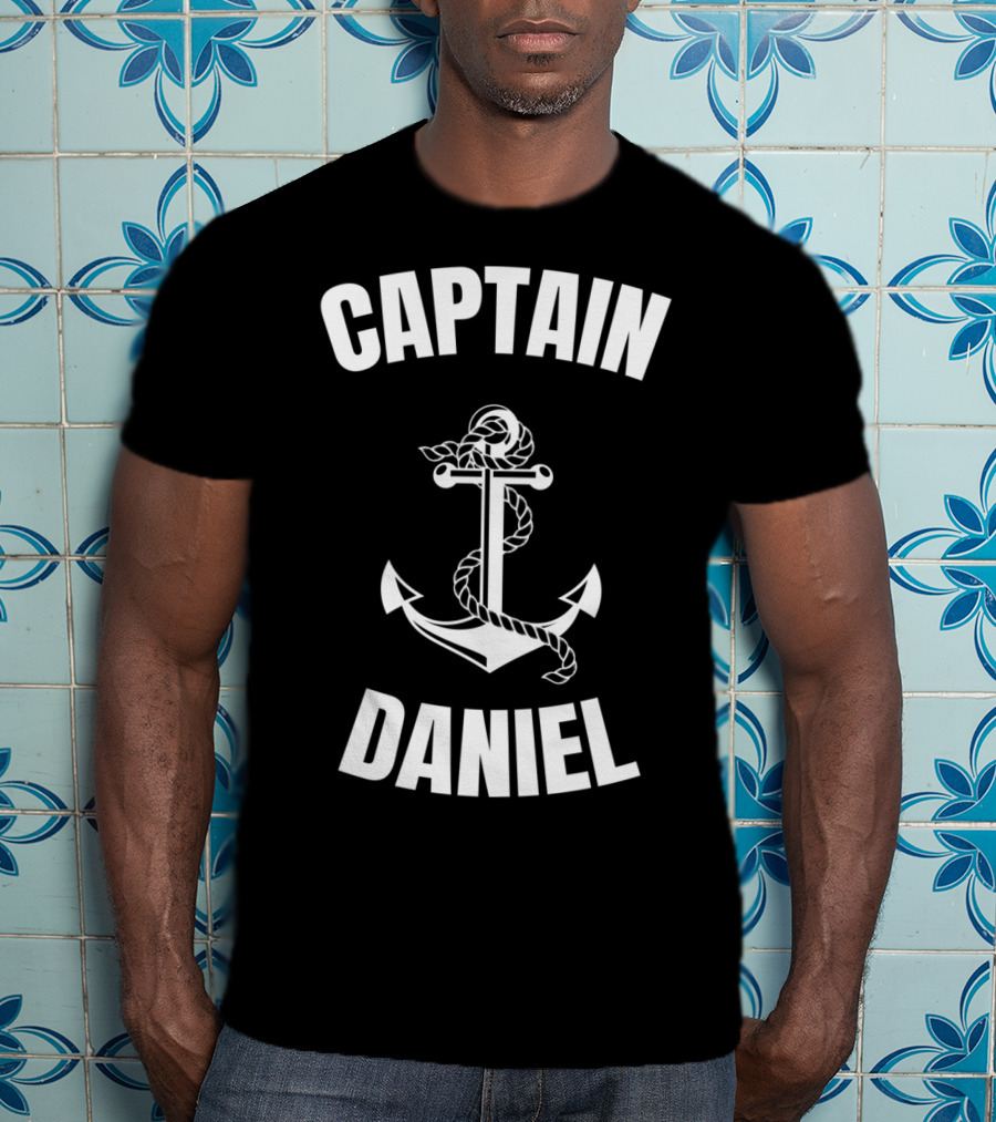 Captain Daniel Anchor Nautical Boat Captain T-Shirt