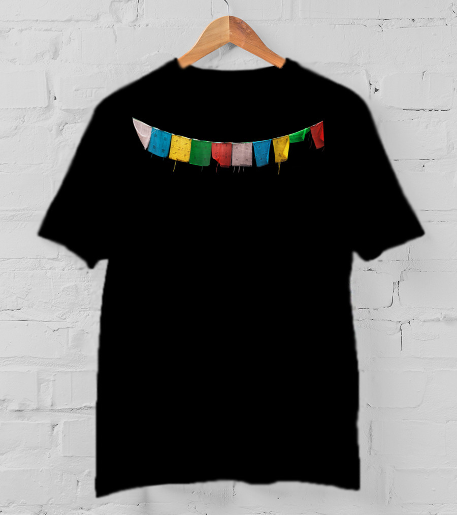 Chakra Free Tibet Prayer Flags T-Shirt