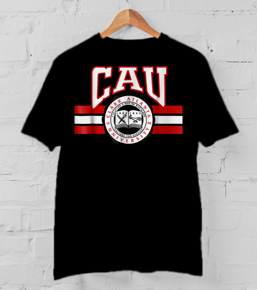 Clark Atlanta University CAU 1988 HBCU College For Service Seal T-Shirt