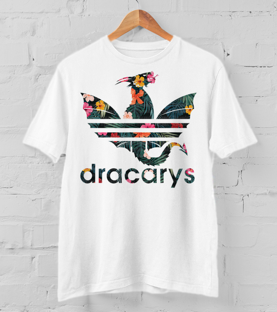 Dragon Lover Dracarys Floral Tropical T-Shirt