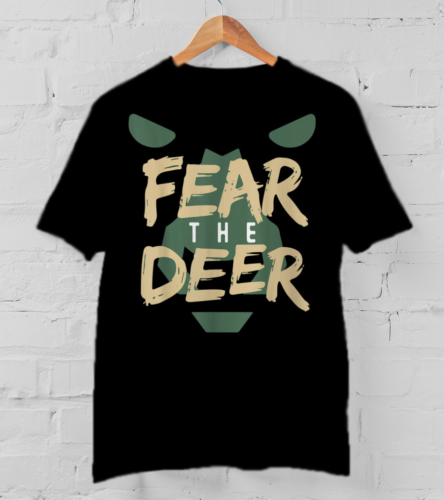Fear The Deer Milwaukee Basketball Bucks Fans T-Shirt