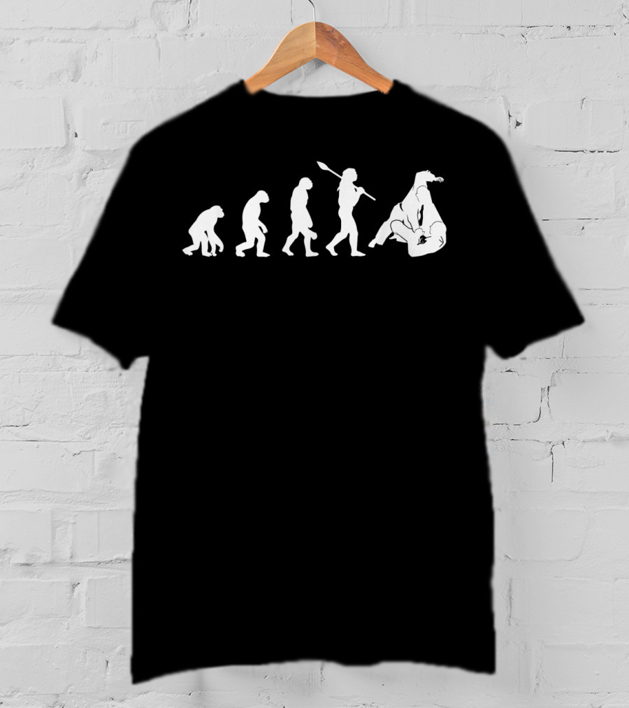 Evolution Of Jiu Jitsu Grappling Martial Arts Comedy T-Shirt