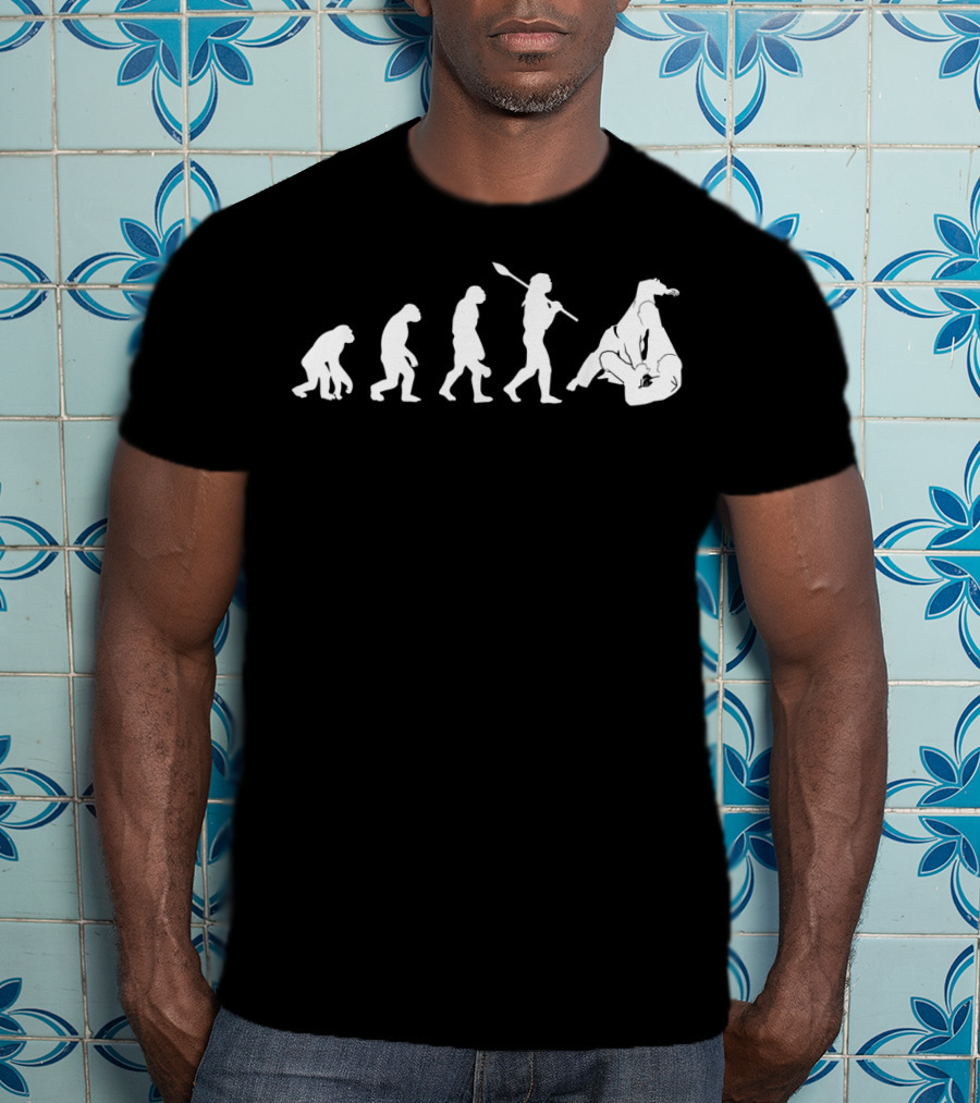Evolution Of Jiu Jitsu Grappling Martial Arts Comedy T-Shirt